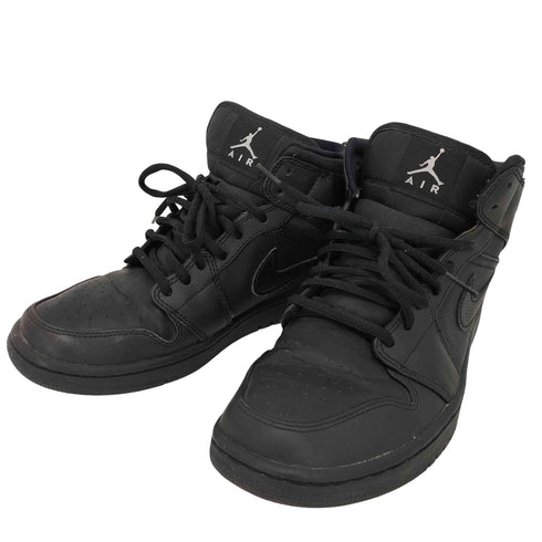ジョーダンブランド JORDAN BRAND AIR JORDAN 1 RETRO MID BLACK メンズ JPN:26.5