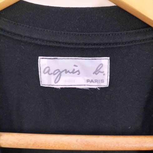 アニエスベー agnes b. PARIS 日本製 Vネック Tシャツ レディース