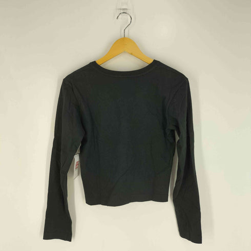 アニエスベー agnes b. PARIS 日本製 Vネック ロングスリーブ Tシャツ レディース JPN:2