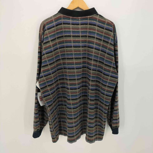 ハンテン HANG TEN ノルディック柄 L/S ポロシャツ 長袖 メンズ import:XL