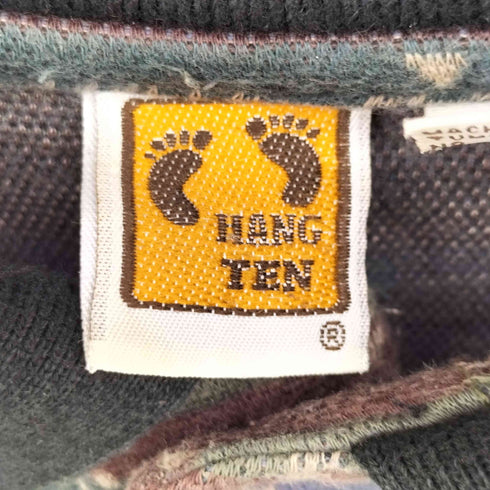 ハンテン HANG TEN ノルディック柄 L/S ポロシャツ 長袖 メンズ import:XL