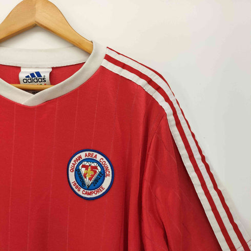 アディダスオリジナルス adidas Originals 90s 万国旗タグ #12 Quapaw Area Council スリーストライプ ゲームシャツ メンズ
