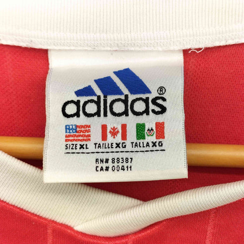 アディダスオリジナルス adidas Originals 90s 万国旗タグ #12 Quapaw Area Council スリーストライプ ゲームシャツ メンズ