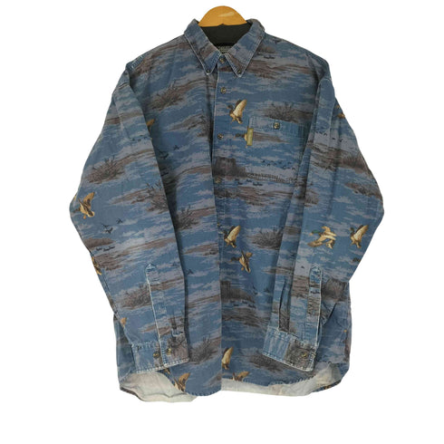 コロンビアスポーツウェア Columbia Sportswear L/S BD 総柄 シャツ メンズ JPN:XL