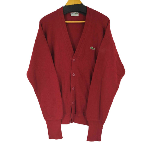 シュミーズラコステ CHEMISE LACOSTE 70-80S アクリルカーディガン メンズ