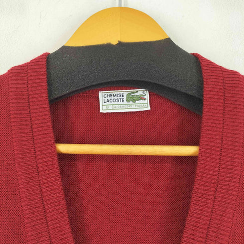 シュミーズラコステ CHEMISE LACOSTE 70-80S アクリルカーディガン メンズ