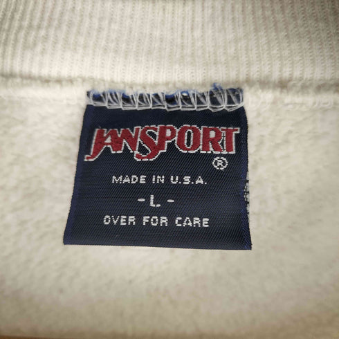 ジャンスポーツ JanSport 90S MADE IN USA プリント スウェット メンズ JPN:L