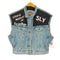 リーバイス Levis MADE IN USA デニムベスト ペイント加工 レディース JPN:M