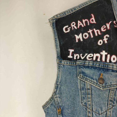 リーバイス Levis MADE IN USA デニムベスト ペイント加工 レディース JPN:M