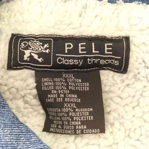 PELE 90-00S 裏ボア デニムジャケット メンズ XXXL