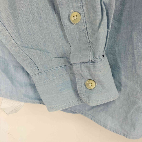 エディーバウアー Eddie Bauer 80-90S 黒タグ NORTHWEST CHAMBRAY BD L/S シャンブレーシャツ メンズ import:XL