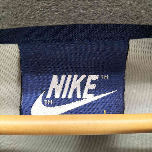 ナイキ NIKE 80S 紺タグ ロゴ 刺繍 スイッチングカラー トラック ジャケット ジャージ メンズ import:L
