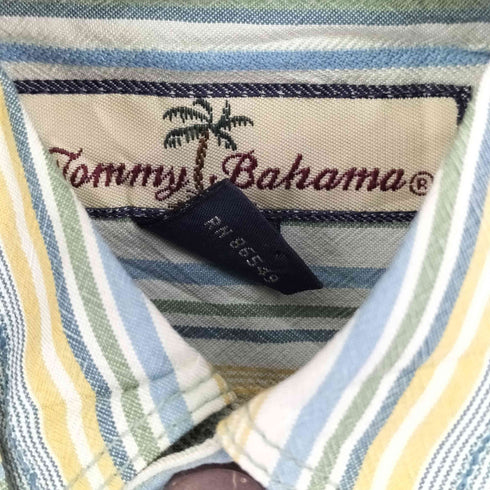 トミーバハマ Tommy Bahama 90S L/S ストライプ シルクシャツ メンズ import:M