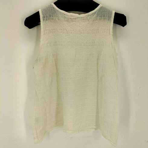 ミー イッセイミヤケ me ISSEY MIYAKE シワ加工 ノースリーブブラウス レディース