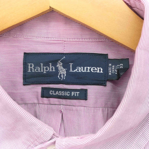 ラルフローレン RALPH LAUREN CLASSIC FIT ポニー刺繍 ボタンダウンシャツ メンズ 16 1/2