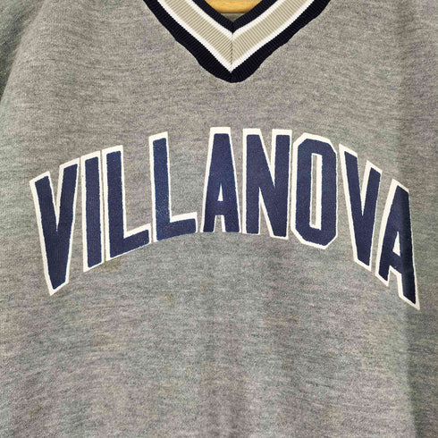 ラッセルアスレチック RUSSELL ATHLETIC 80-90S Vネックラバープリントスウェット メンズ import:L