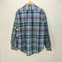 ラルフローレン RALPH LAUREN CLASSIC FIT ポニー刺繍 マドラスチェック ボタンダウンシャツ メンズ import:XL