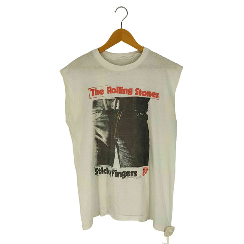 90s 裾シングルステッチ バンド アルバム プリント ノースリーブ Tシャツ メンズ