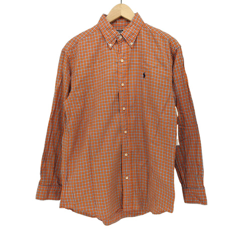 ポロバイラルフローレン Polo by RALPH LAUREN 90s ポニー刺繍 チェック ボタンダウンシャツ メンズ 170