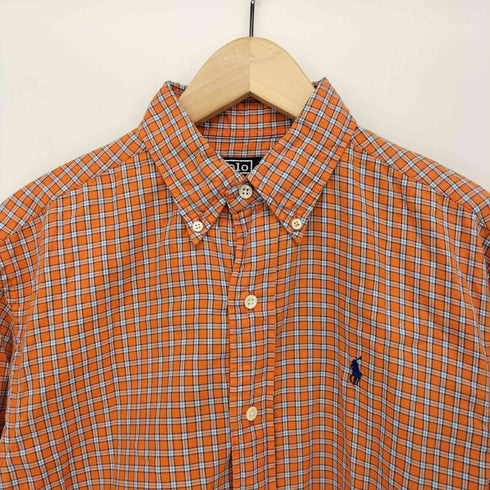 ポロバイラルフローレン Polo by RALPH LAUREN 90s ポニー刺繍 チェック ボタンダウンシャツ メンズ 170