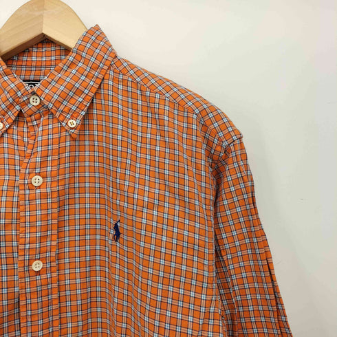 ポロバイラルフローレン Polo by RALPH LAUREN 90s ポニー刺繍 チェック ボタンダウンシャツ メンズ 170