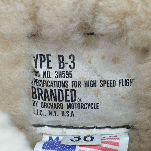 Orchard M/C TYPE B-3 フライトジャケット メンズ