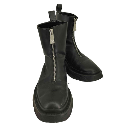 ザラ ZARA フロントジップ ブーツ レディース 38