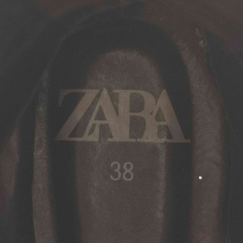 ザラ ZARA フロントジップ ブーツ レディース 38