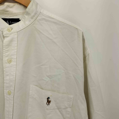 ラルフローレン RALPH LAUREN CLASSIC FIT ポニー刺繍 バンドカラーシャツ メンズ import:XL