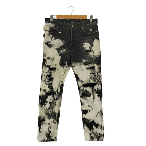 サンローランパリ SAINT LAURENT PARIS エディ期 デストロイ ブリーチ ダメージ加工 スキニー デニムパンツ メンズ 32