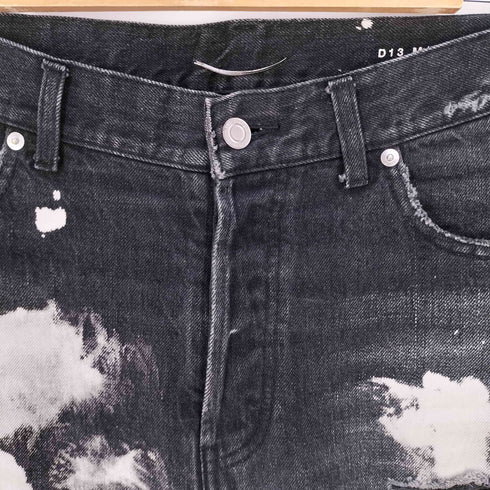 サンローランパリ SAINT LAURENT PARIS エディ期 デストロイ ブリーチ ダメージ加工 スキニー デニムパンツ メンズ 32