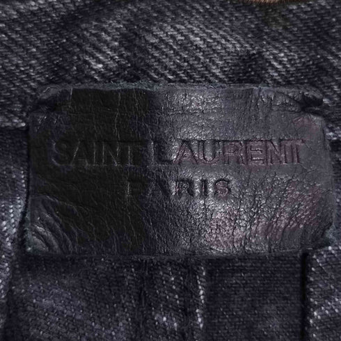 サンローランパリ SAINT LAURENT PARIS エディ期 デストロイ ブリーチ ダメージ加工 スキニー デニムパンツ メンズ 32