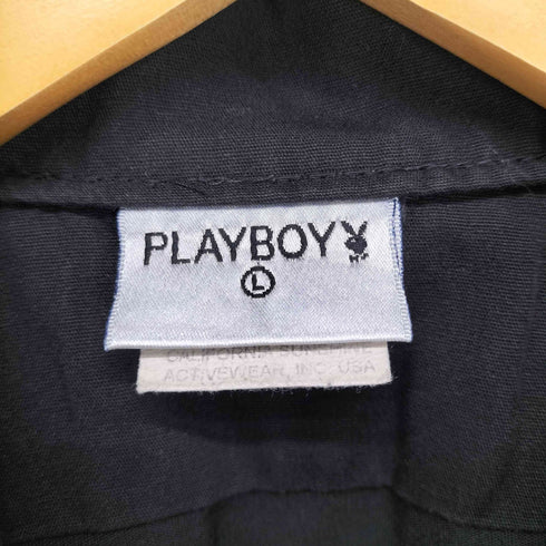 プレイボーイ PLAYBOY USA製 ワッペン ワークシャツ メンズ import:L