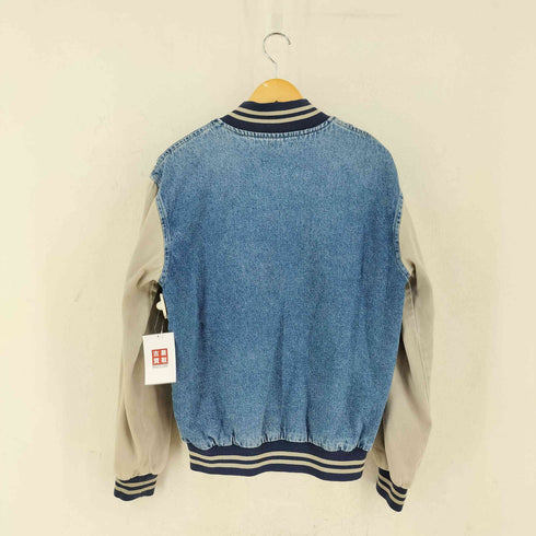 hartwellviasport 90S フロント刺繍デニムスタジャン メンズ import:S