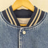 hartwellviasport 90S フロント刺繍デニムスタジャン メンズ import:S