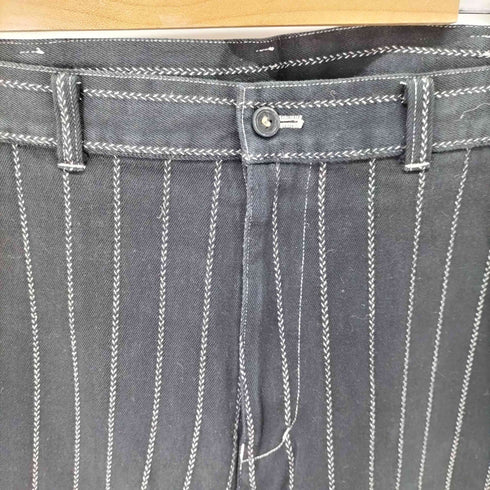 コムデギャルソンオム COMME des GARCONS HOMME ARCHIVE 後染め ストライプ ワイドでデニム メンズ JPN:L