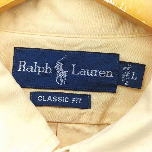 ラルフローレン RALPH LAUREN CLASSIC FIT ポニー刺繍 ボタンダウンシャツ メンズ import:L
