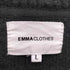 エマクローズ EMMA CLOTHES モヘアライクWジャガード編みクルーネック ドロップショルダールーズニットカーディガン レディース L