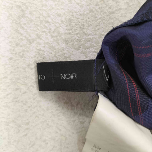 ヨウジヤマモトプリュスノアール YOHJI YAMAMOTO+NOIR 02SS ドット×ストライプ サイドボタンスリットアシンメトリースカート レディース 2