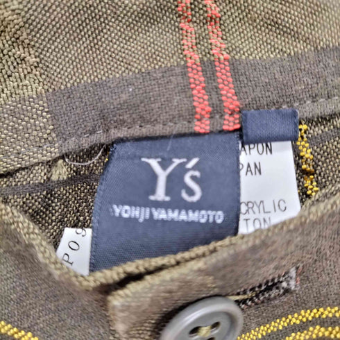 ワイズ Ys アクリルコットン シアサッカー チェック柄カーゴパンツ レディース 3