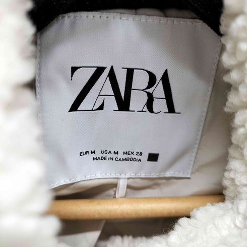 ザラ ZARA トグル テディベアコート レディース import:M