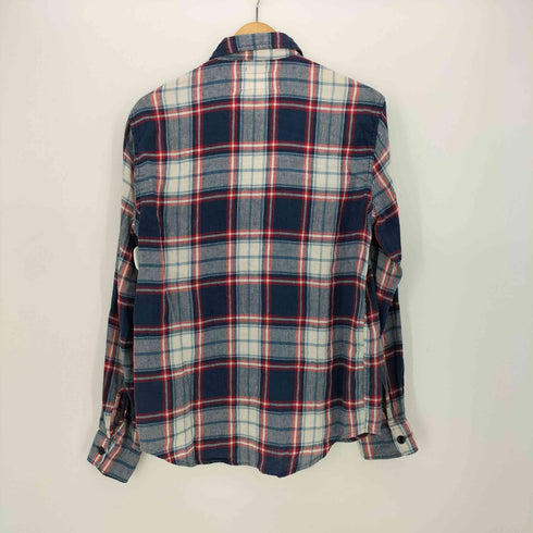 デニムアンドサプライ ラルフローレン DENIM & SUPPLY RALPH LAUREN REGULAR FIT インド製 コットンリネン レギュラーカラー チェックシャツ メンズ import:S