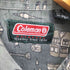 コールマン COLEMAN 総柄 魚 釣り竿 キャンプ 1ポケット B.D S/S コットン シャツ メンズ import:L