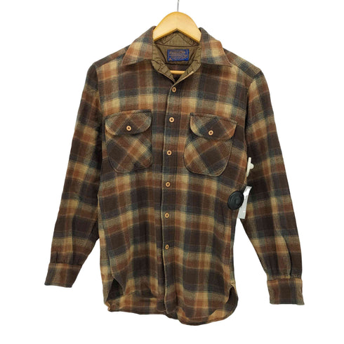 ペンドルトン PENDLETON 70s USA製 ボードシャツ ウール チェックシャツ メンズ import:S