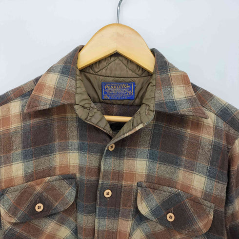 ペンドルトン PENDLETON 70s USA製 ボードシャツ ウール チェックシャツ メンズ import:S