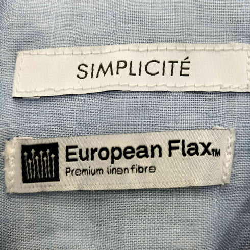 シンプリシテェ SIMPLICITE 25ss 手洗い可 / 2wayフレンチリネンシャツ レディース FREE