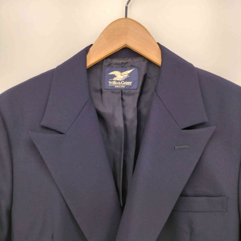 ウィリスアンドガイガー Willis&Geiger ダブルブレスト ウール テーラードジャケット NEW WOOL メンズ 168