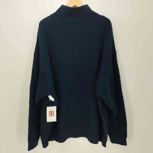 フリークスストア FREAKS STORE ビッグシルエット 畔編み ハーフジップニット メンズ JPN:M