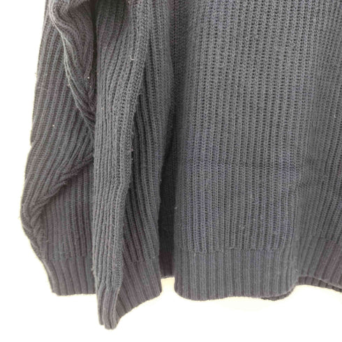 フリークスストア FREAKS STORE ビッグシルエット 畔編み ハーフジップニット メンズ JPN:M