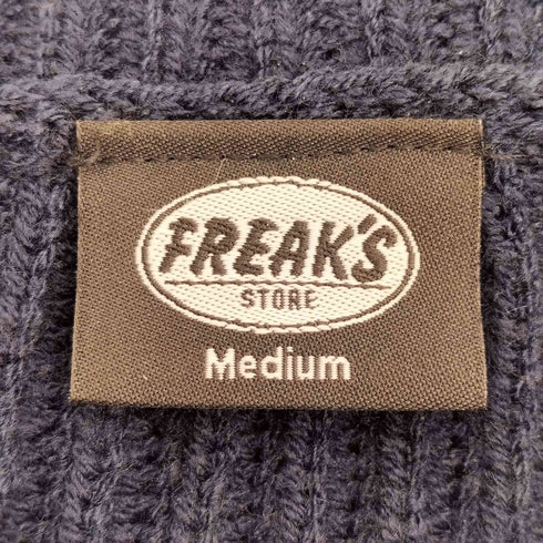 フリークスストア FREAKS STORE ビッグシルエット 畔編み ハーフジップニット メンズ JPN:M